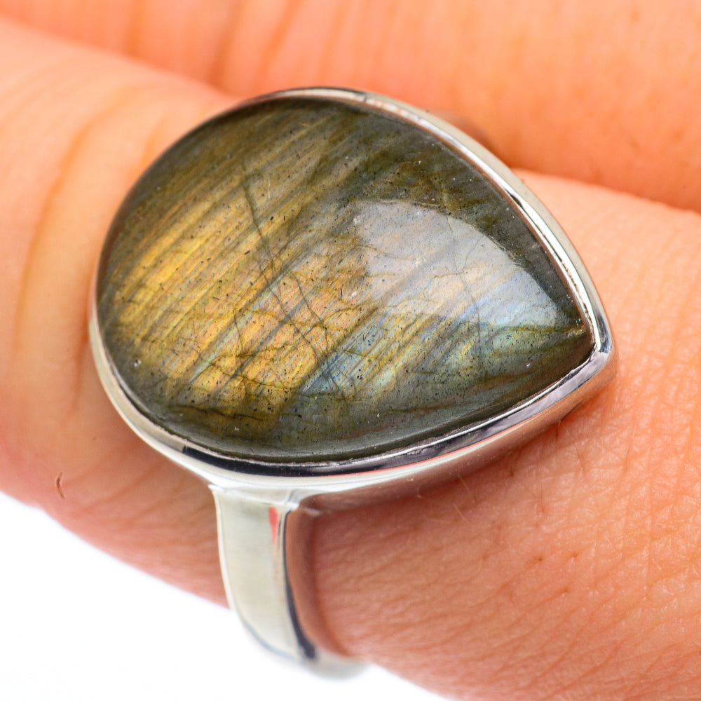 Labradorite Rings handcrafted by Ana Silver Co - RING62760