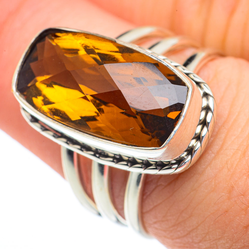 Mandarin Citrine Rings handcrafted by Ana Silver Co - RING62763
