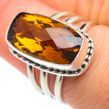Mandarin Citrine Rings handcrafted by Ana Silver Co - RING62763
