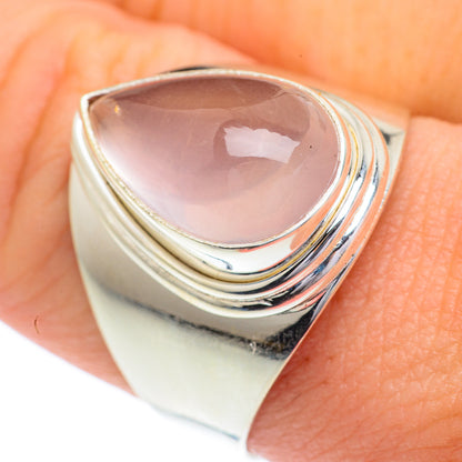 Rose Quartz Rings handcrafted by Ana Silver Co - RING62767