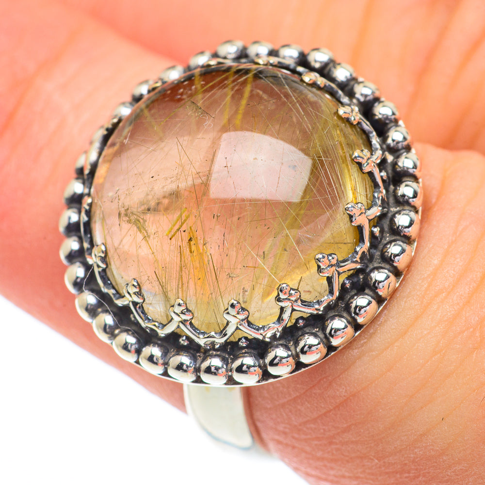 Rutilated Quartz Rings handcrafted by Ana Silver Co - RING62773