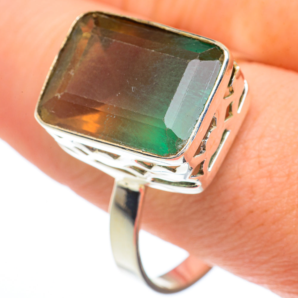 Green Fluorite Rings handcrafted by Ana Silver Co - RING62780