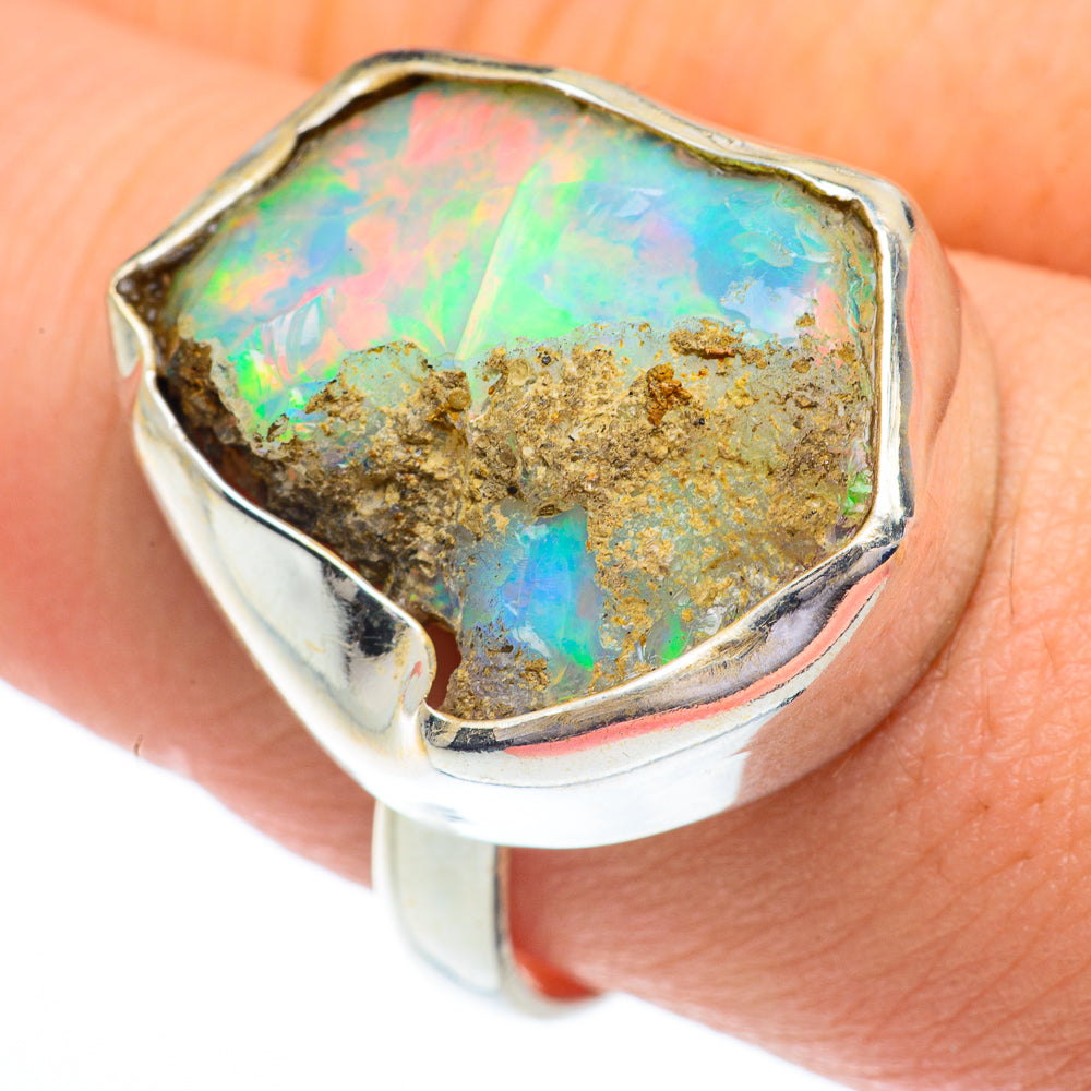 Ethiopian Opal Rings handcrafted by Ana Silver Co - RING62782