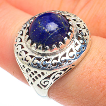 Lapis Lazuli Rings handcrafted by Ana Silver Co - RING62793