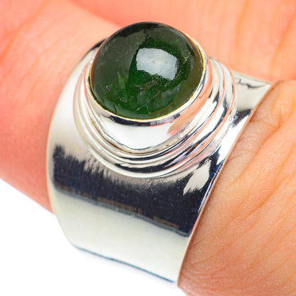 Green Tourmaline Rings handcrafted by Ana Silver Co - RING62795