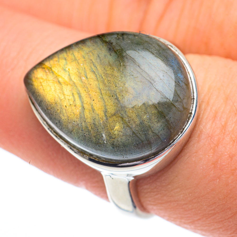 Labradorite Rings handcrafted by Ana Silver Co - RING62796