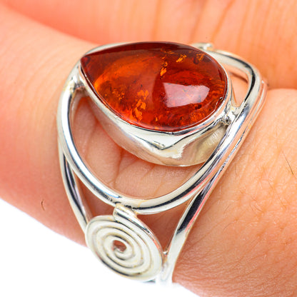 Baltic Amber Rings handcrafted by Ana Silver Co - RING62801