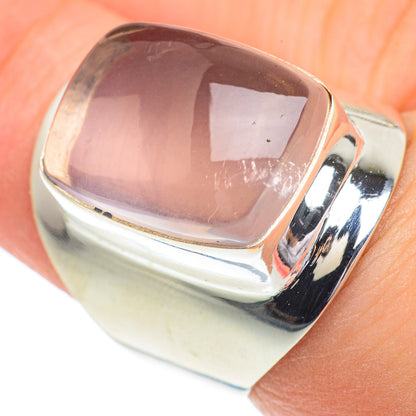 Rose Quartz Rings handcrafted by Ana Silver Co - RING62803