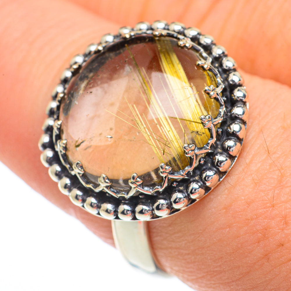Rutilated Quartz Rings handcrafted by Ana Silver Co - RING62809