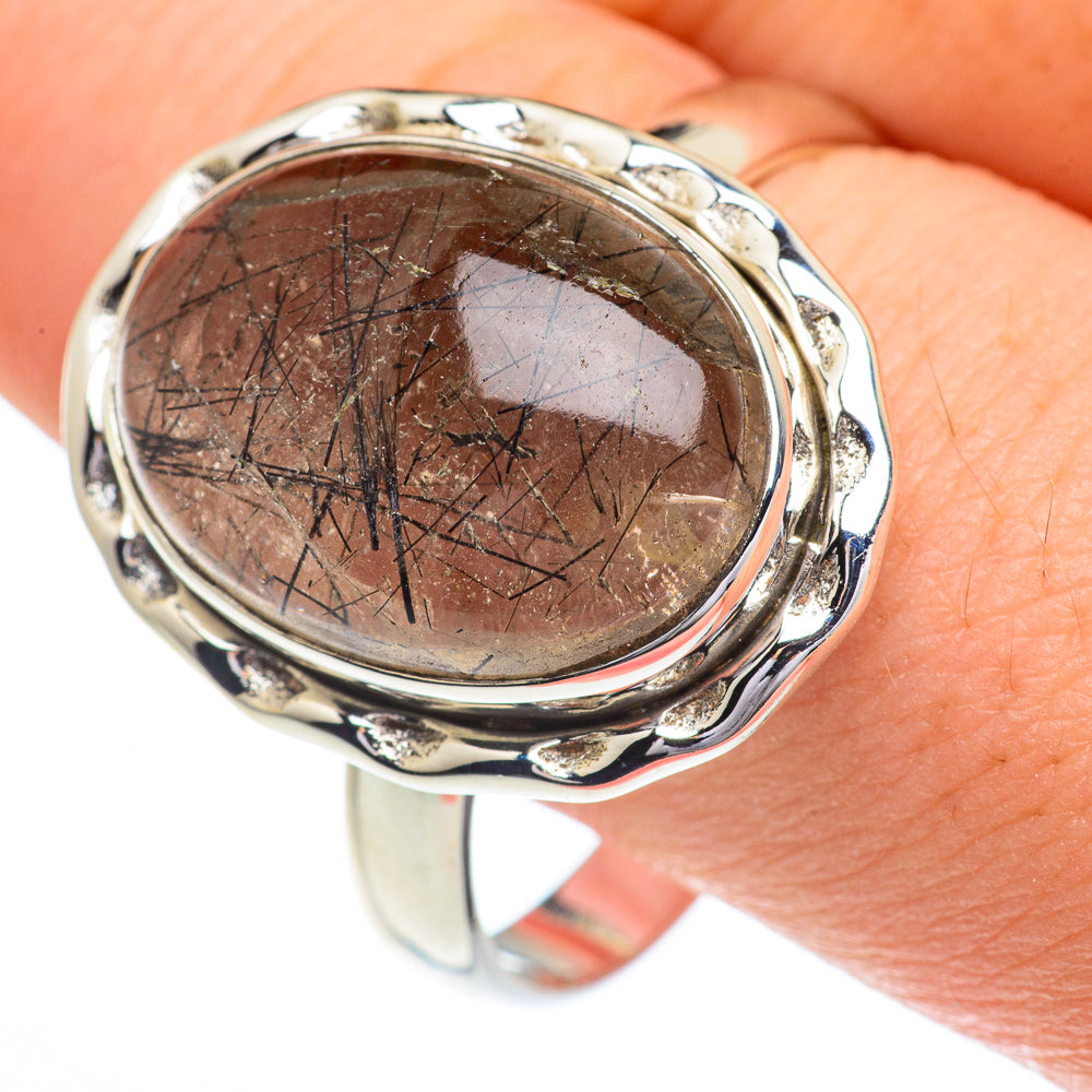 Tourmalinated Quartz Rings handcrafted by Ana Silver Co - RING62810