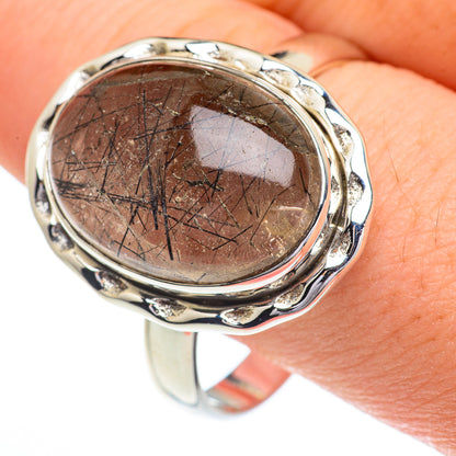 Tourmalinated Quartz Rings handcrafted by Ana Silver Co - RING62810