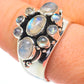 Rainbow Moonstone Rings handcrafted by Ana Silver Co - RING62812