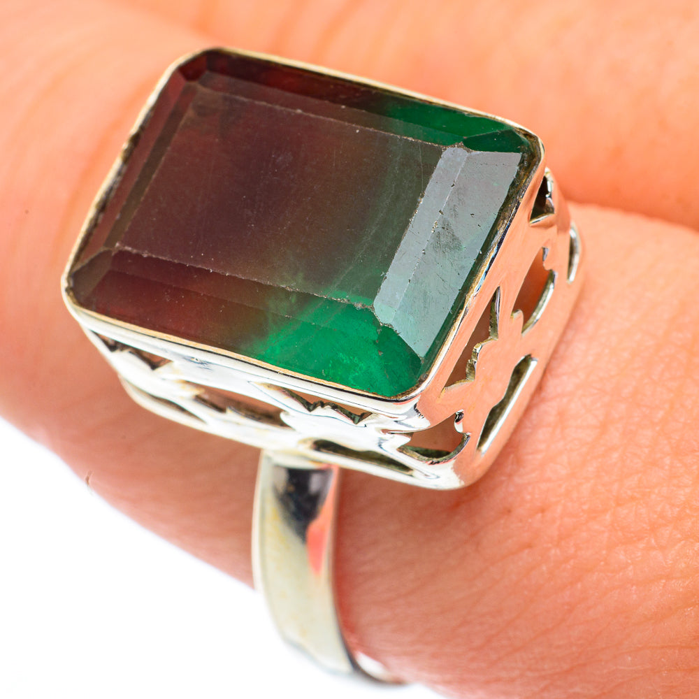 Green Fluorite Rings handcrafted by Ana Silver Co - RING62813