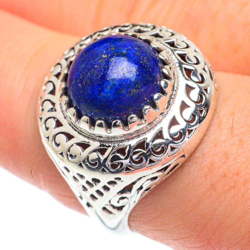 Lapis Lazuli Rings handcrafted by Ana Silver Co - RING62822