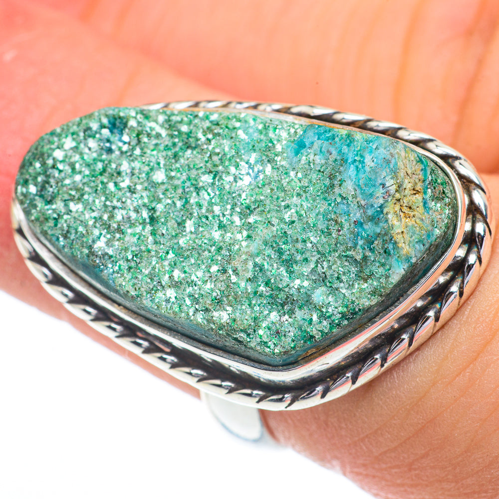 Green Fuchsite Rings handcrafted by Ana Silver Co - RING62829