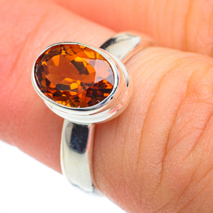 Mandarin Citrine Rings handcrafted by Ana Silver Co - RING62830
