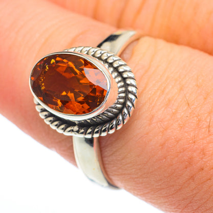 Mandarin Citrine Rings handcrafted by Ana Silver Co - RING62831