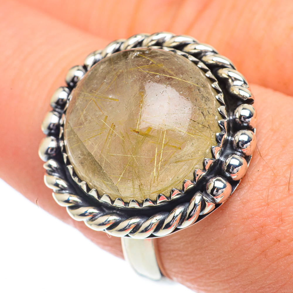Rutilated Quartz Rings handcrafted by Ana Silver Co - RING62839