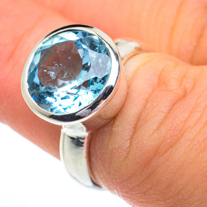 Blue Topaz Rings handcrafted by Ana Silver Co - RING62849