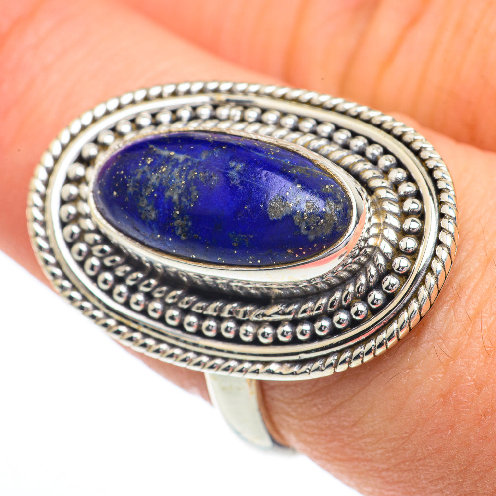 Lapis Lazuli Rings handcrafted by Ana Silver Co - RING62851