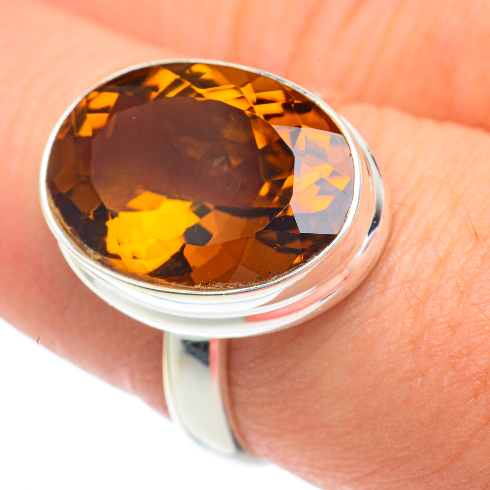 Mandarin Citrine Rings handcrafted by Ana Silver Co - RING62855
