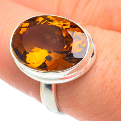 Mandarin Citrine Rings handcrafted by Ana Silver Co - RING62855