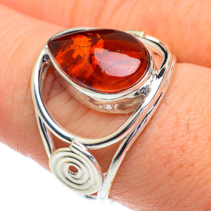 Baltic Amber Rings handcrafted by Ana Silver Co - RING62857