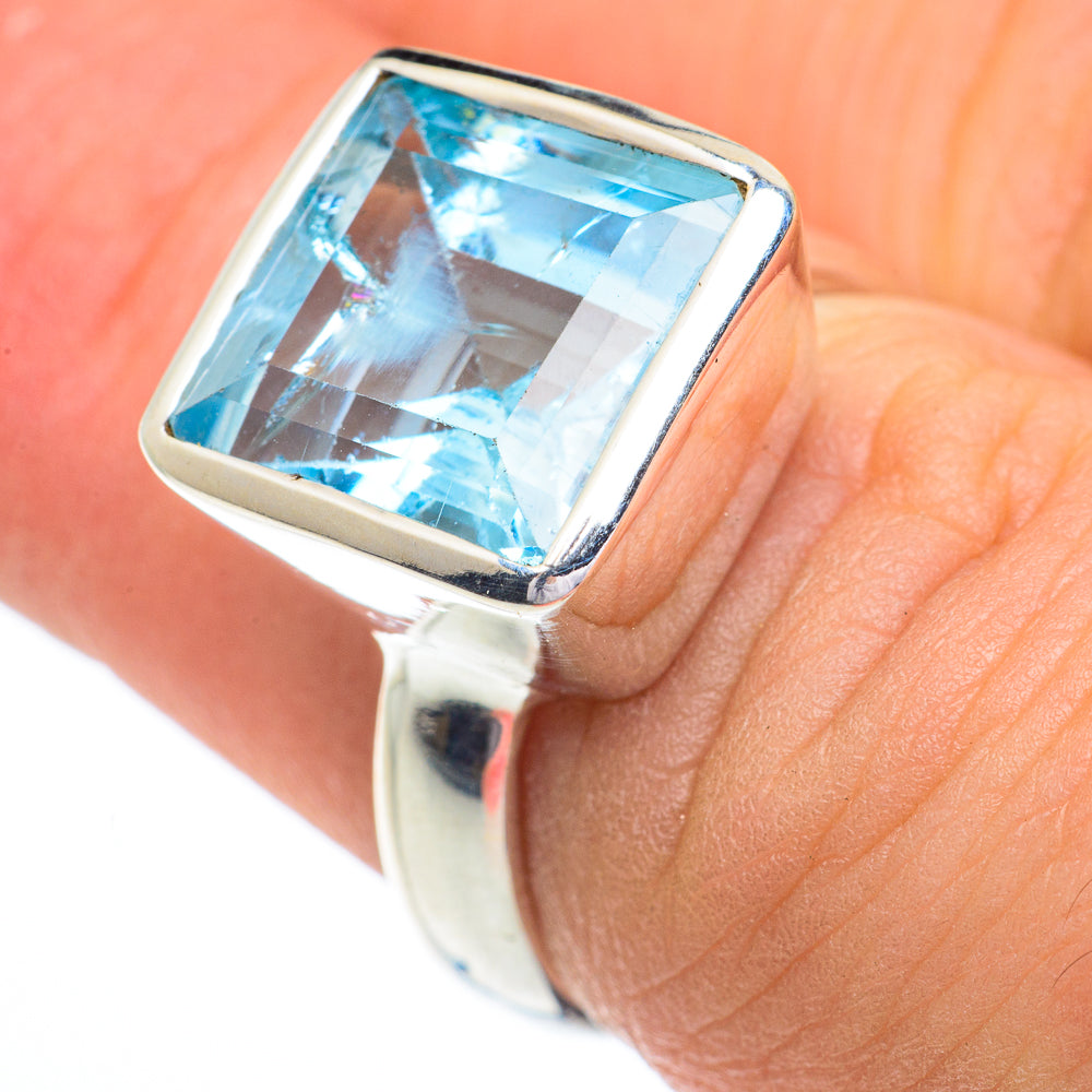 Blue Topaz Rings handcrafted by Ana Silver Co - RING62871