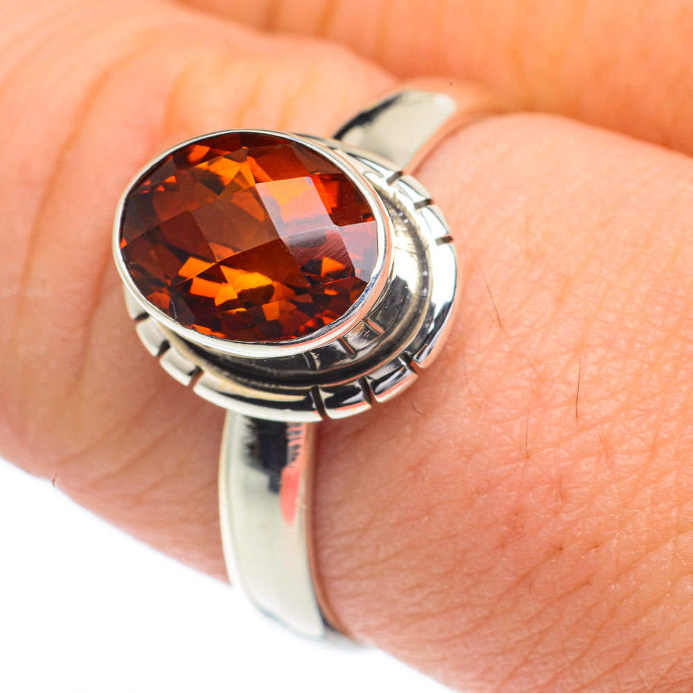 Mandarin Citrine Rings handcrafted by Ana Silver Co - RING62875