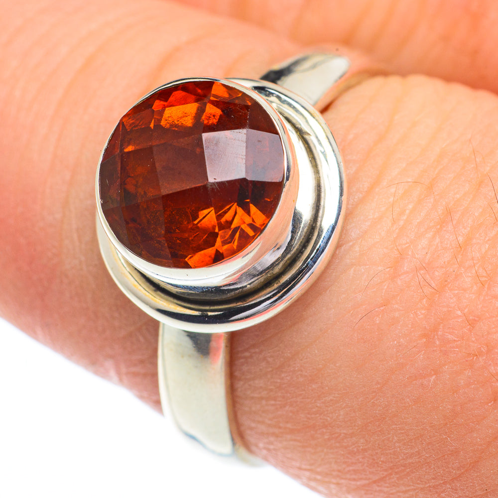 Mandarin Citrine Rings handcrafted by Ana Silver Co - RING62877