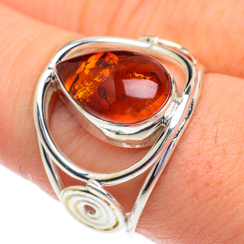 Baltic Amber Rings handcrafted by Ana Silver Co - RING62878