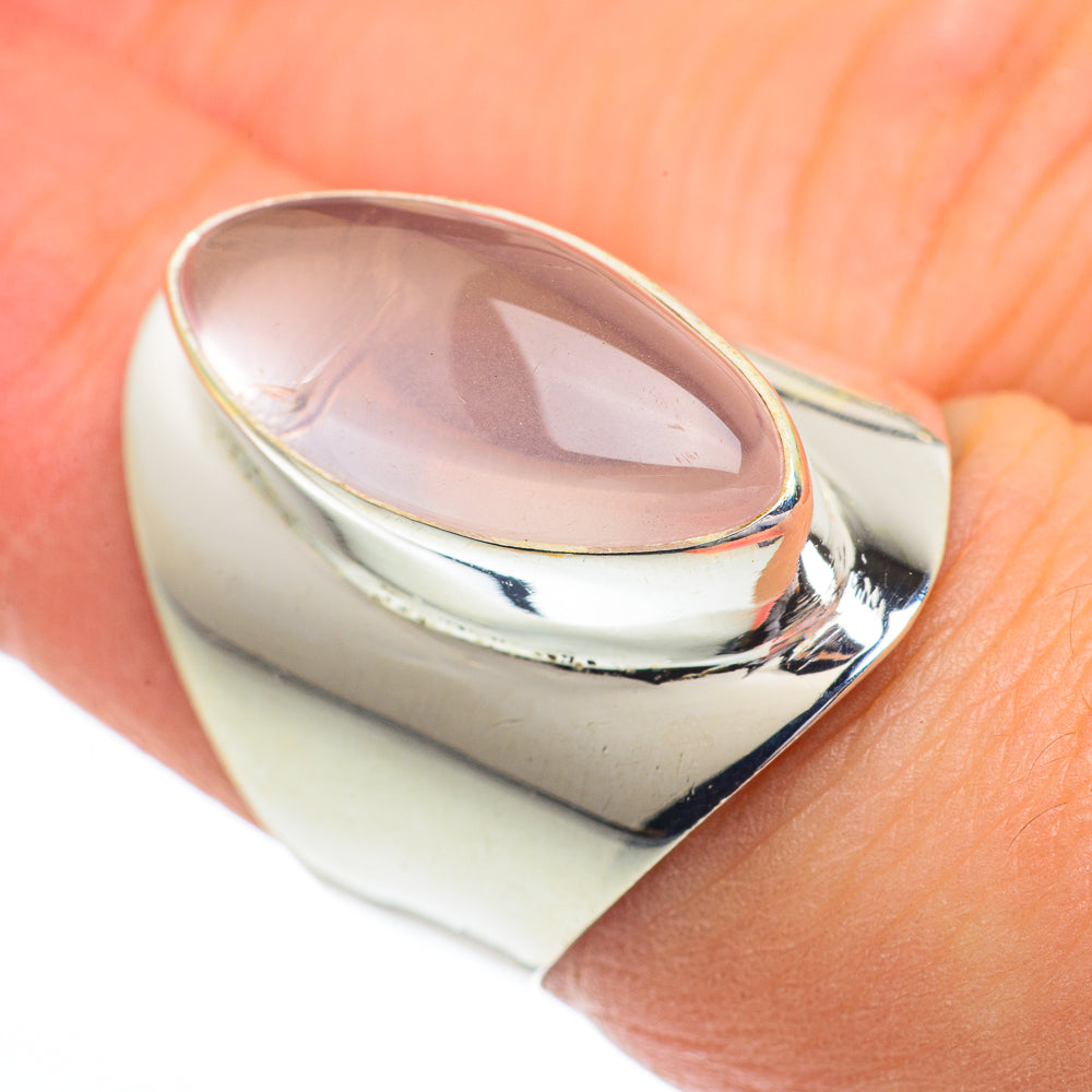 Rose Quartz Rings handcrafted by Ana Silver Co - RING62880