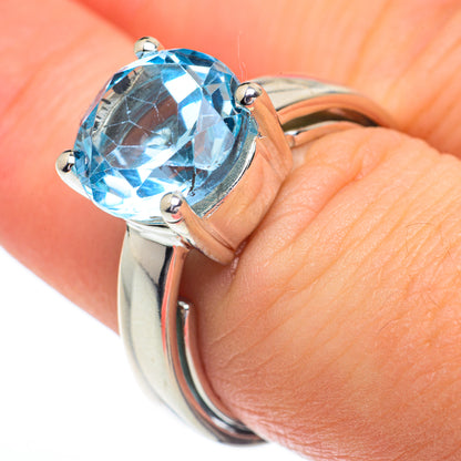 Blue Topaz Rings handcrafted by Ana Silver Co - RING62893