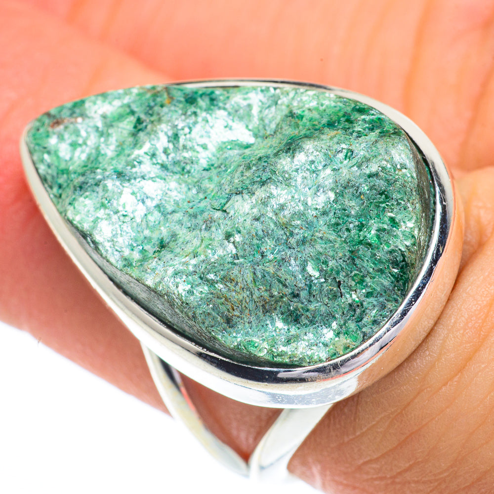 Green Fuchsite Rings handcrafted by Ana Silver Co - RING62894