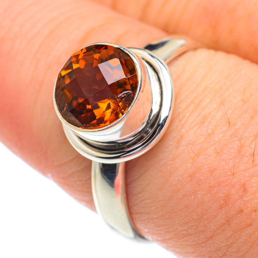 Mandarin Citrine Rings handcrafted by Ana Silver Co - RING62898