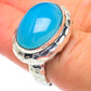 Aqua Chalcedony Rings handcrafted by Ana Silver Co - RING62911