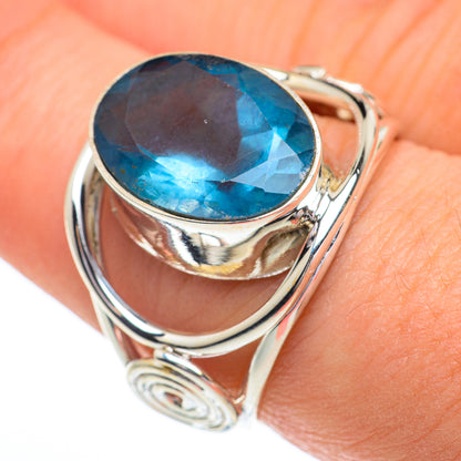 Blue Fluorite Rings handcrafted by Ana Silver Co - RING62913