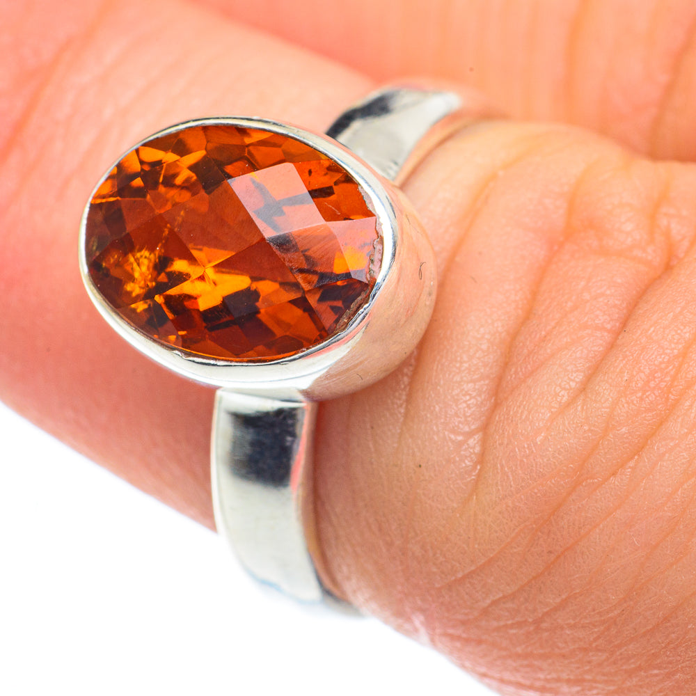 Mandarin Citrine Rings handcrafted by Ana Silver Co - RING62917