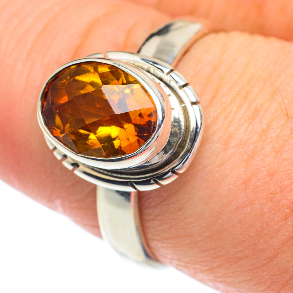 Mandarin Citrine Rings handcrafted by Ana Silver Co - RING62918