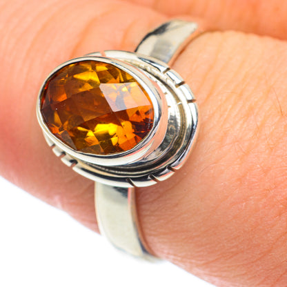 Mandarin Citrine Rings handcrafted by Ana Silver Co - RING62918