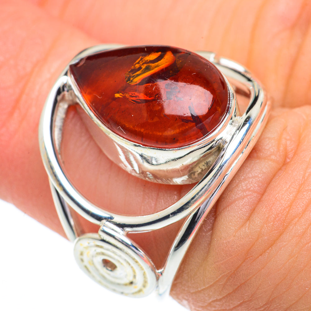 Baltic Amber Rings handcrafted by Ana Silver Co - RING62919