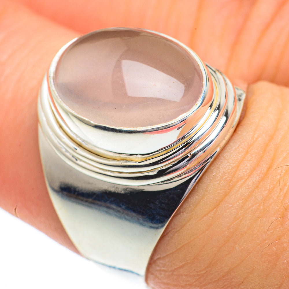 Rose Quartz Rings handcrafted by Ana Silver Co - RING62922