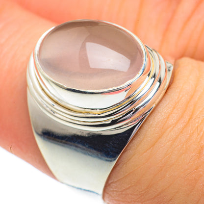 Rose Quartz Rings handcrafted by Ana Silver Co - RING62922