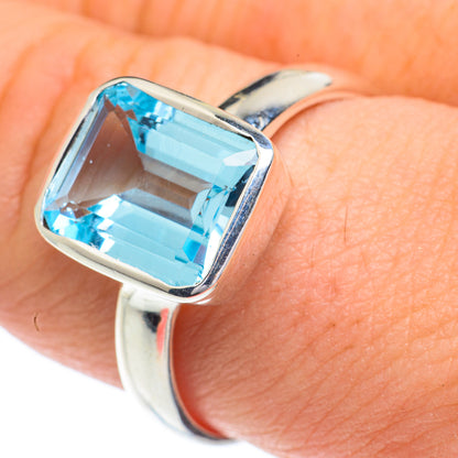 Blue Topaz Rings handcrafted by Ana Silver Co - RING62930