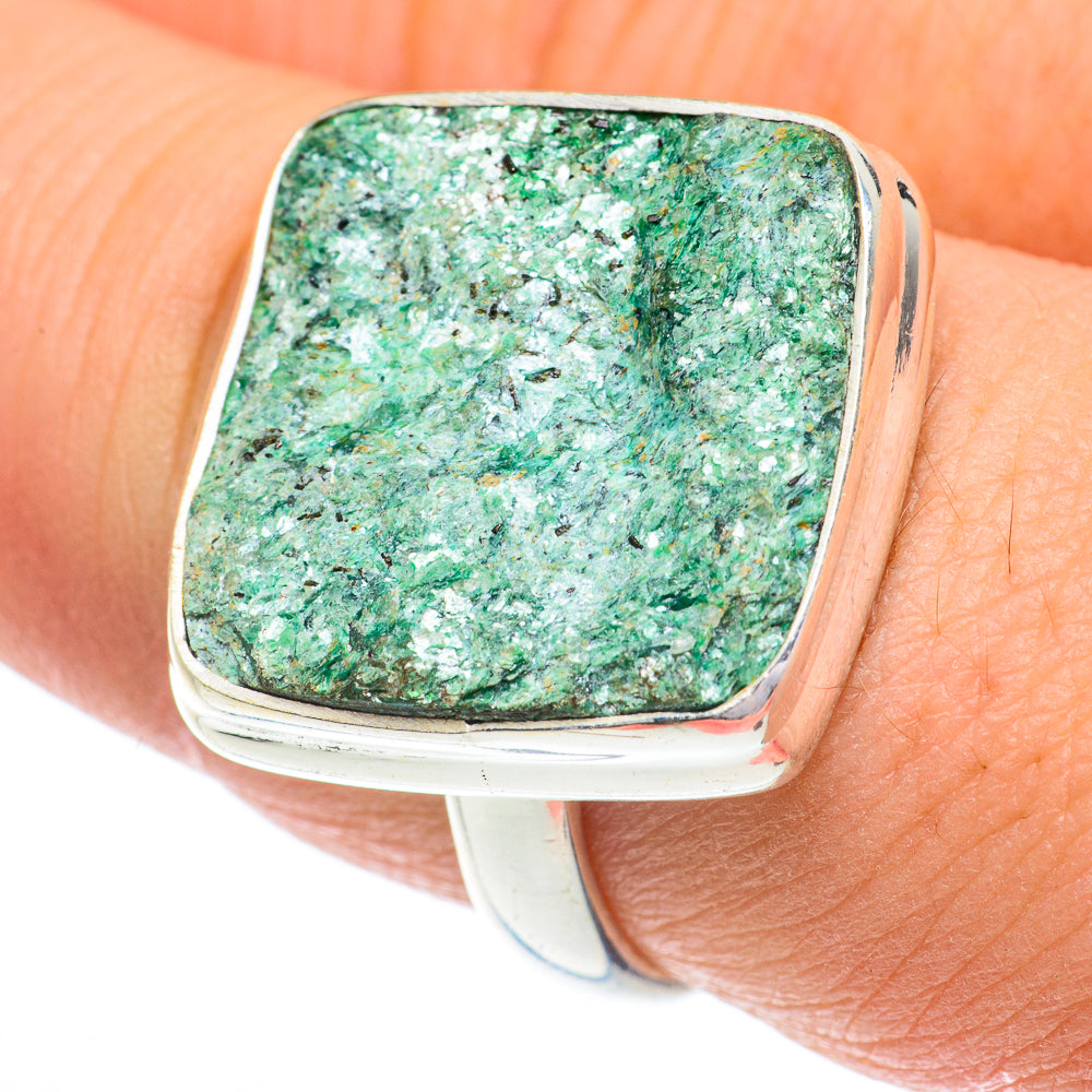 Green Fuchsite Rings handcrafted by Ana Silver Co - RING62935