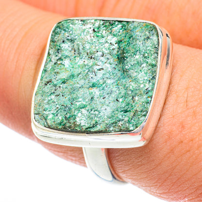 Green Fuchsite Rings handcrafted by Ana Silver Co - RING62935