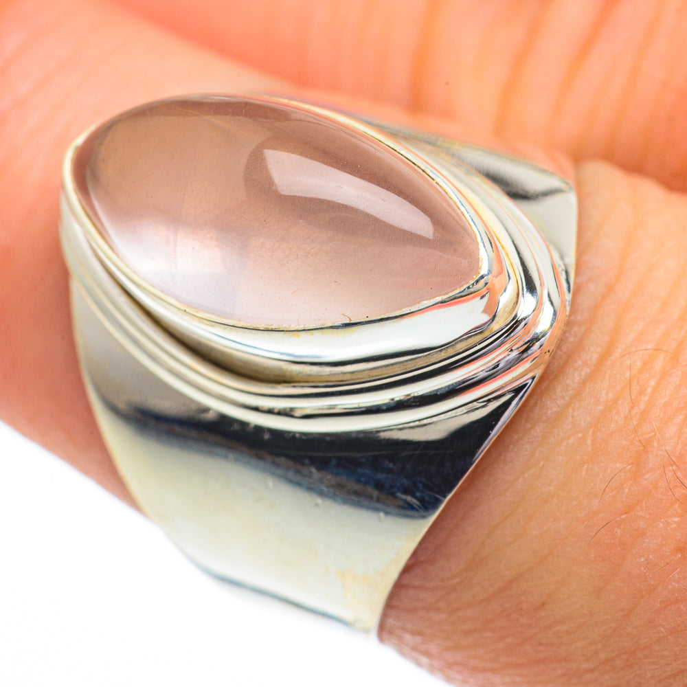 Rose Quartz Rings handcrafted by Ana Silver Co - RING62957