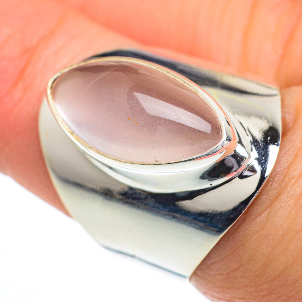 Rose Quartz Rings handcrafted by Ana Silver Co - RING62971
