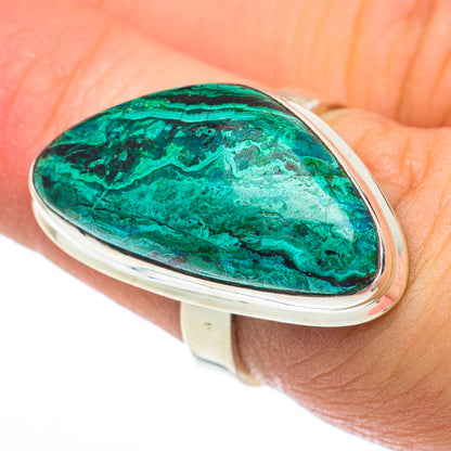 Malachite In Chrysocolla Rings handcrafted by Ana Silver Co - RING62981