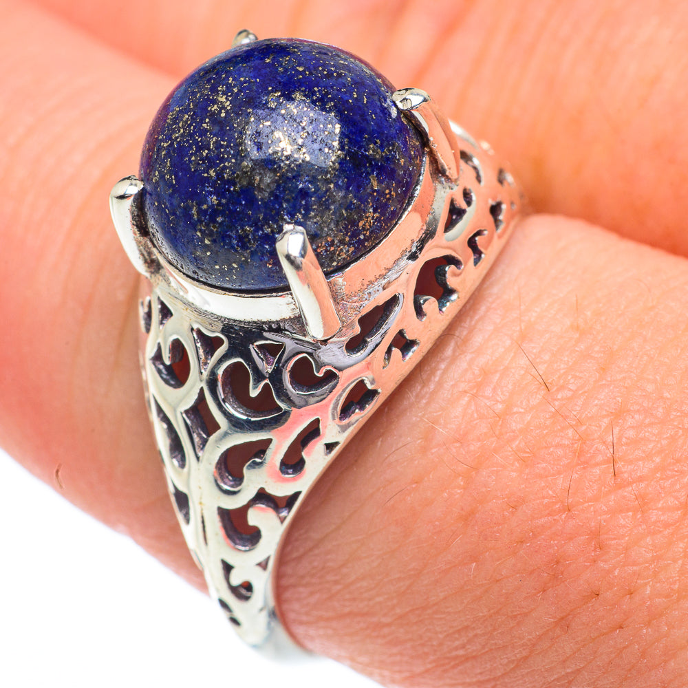 Lapis Lazuli Rings handcrafted by Ana Silver Co - RING62993